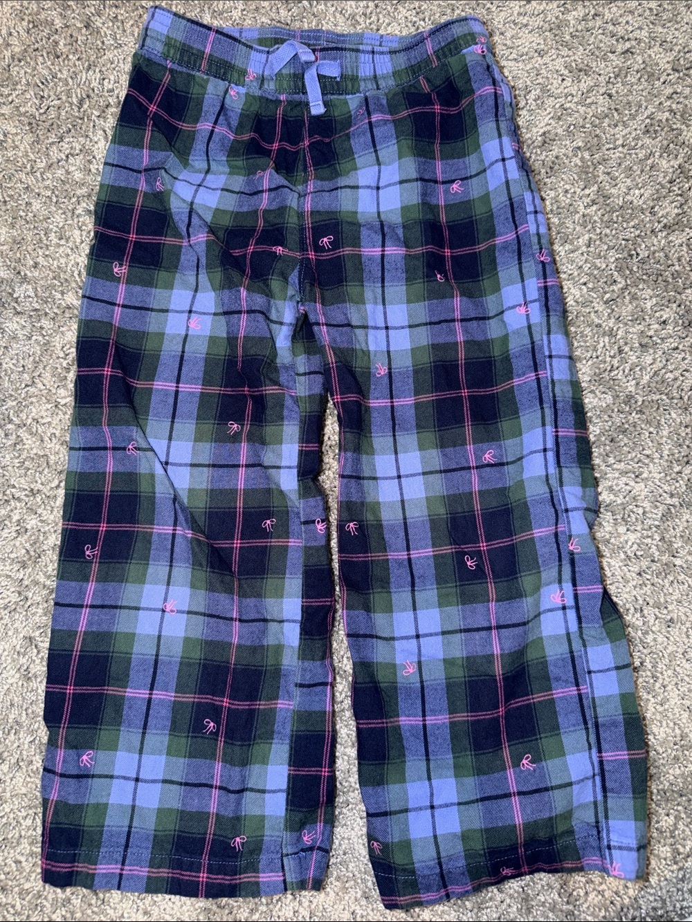 OshKosh B'gosh Purple, Green & Pink Plaid Pajama Bottoms